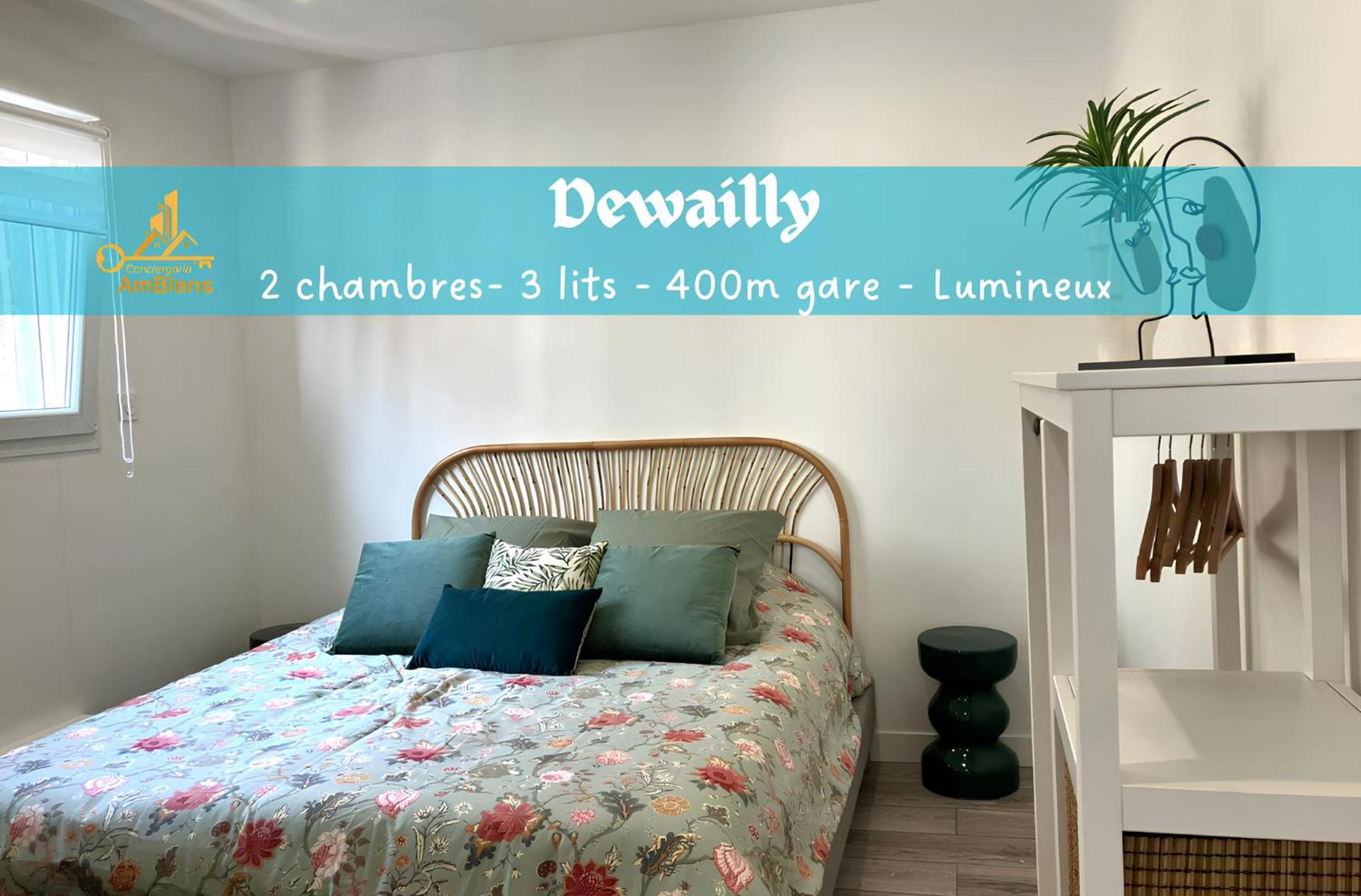 Dewailly, 2 Chambres, 3 Lits, Elegant, 700M Centre Ville Amiens Eksteriør bilde